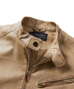 Leren jassen met slim fit