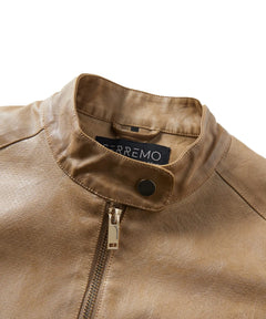Leren jassen met slim fit