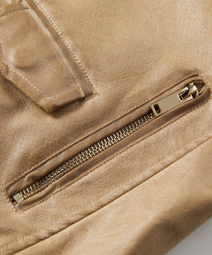 Leren jassen met slim fit