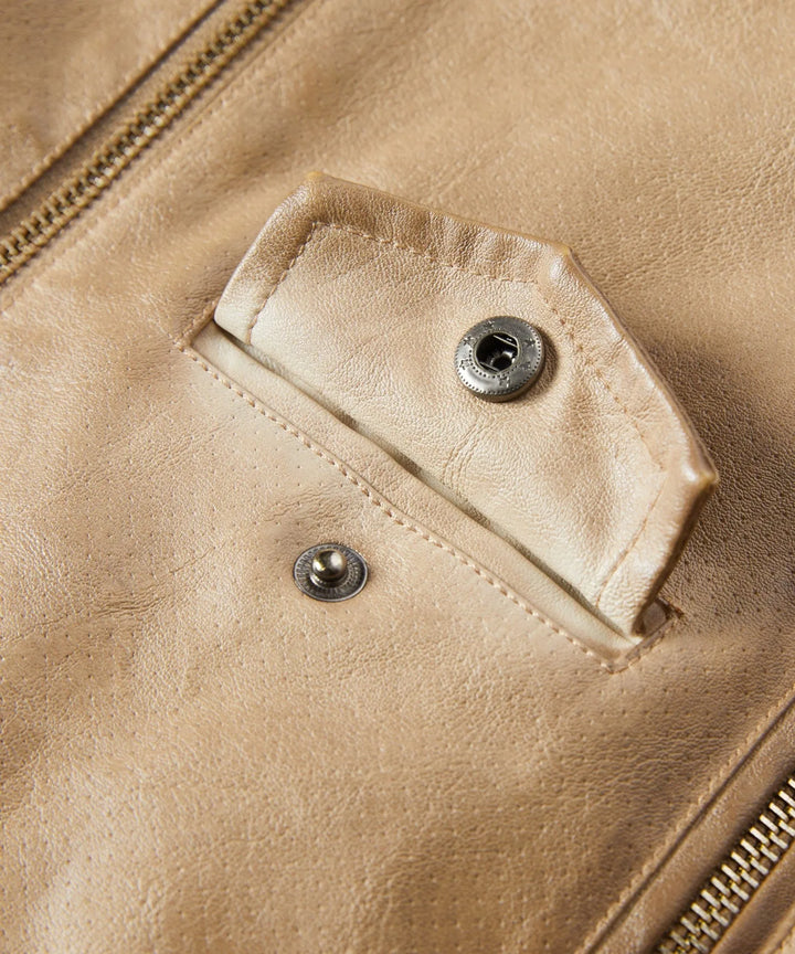 Leren jassen met slim fit