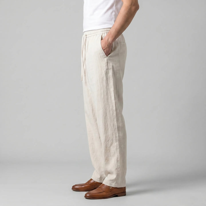 Linnen wijde broek