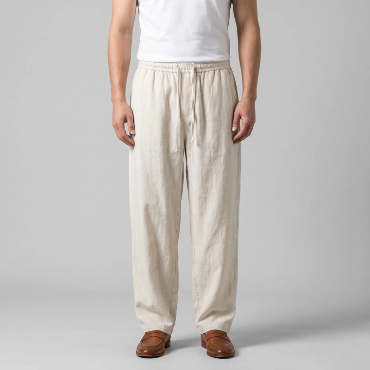 Linnen wijde broek