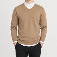 V-neck trui met lange mouwen