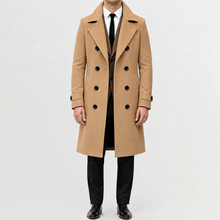 Trenchcoat met double-breasted sluiting