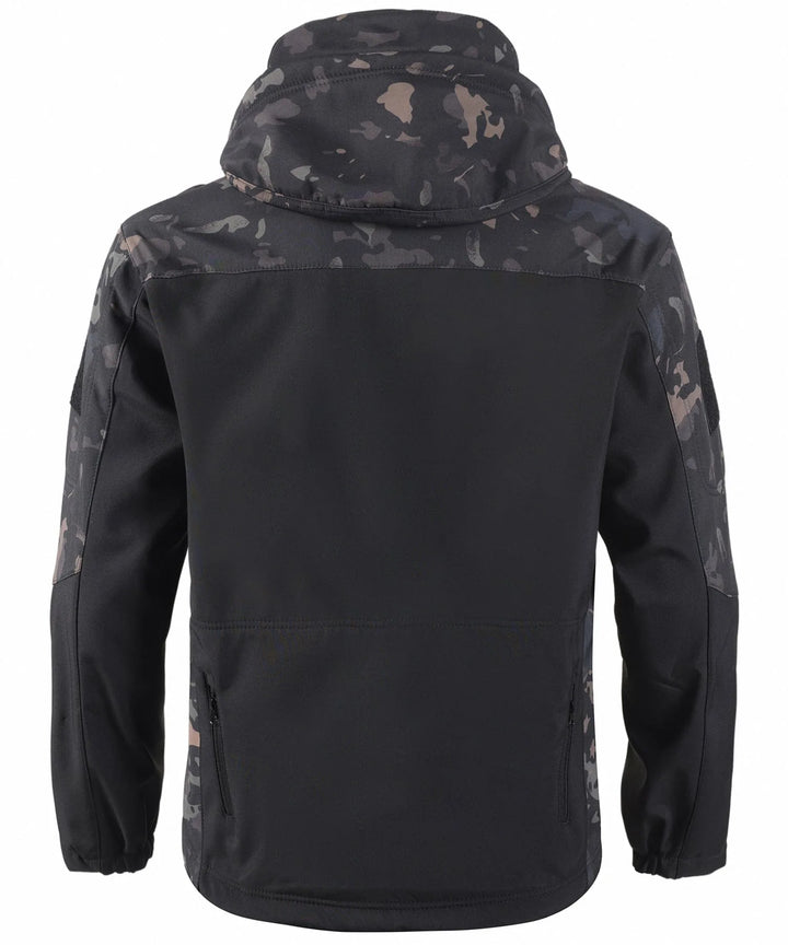 Parka met camouflage en verstelbare capuchon