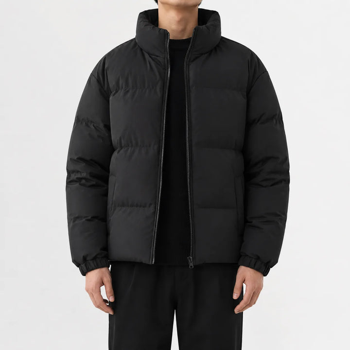 Puffer jacket met hoge kraag