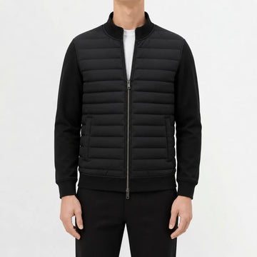 Puffer jacket met quilted design