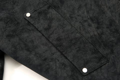 Oversized bomberjack met fleece hood