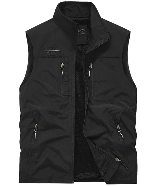 Bodywarmer met hoge kraag