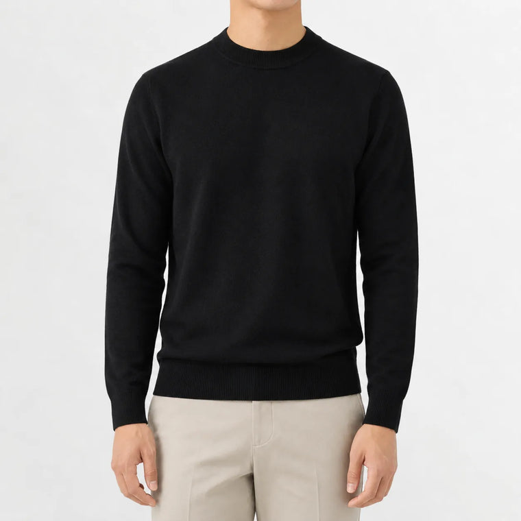 Trui met crew neckline en lange mouwen