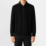 Cardigan met zip-up en textuur