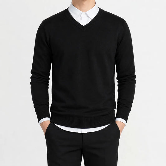 V-neck trui met lange mouwen
