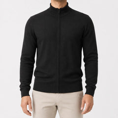 Cardigan met stand collar