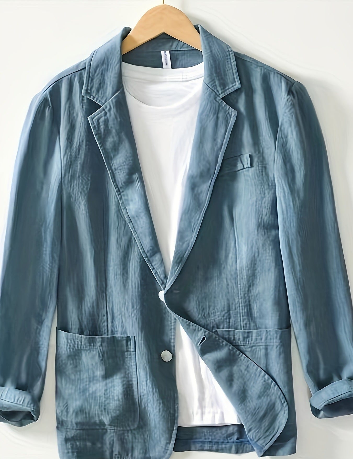 Blazer met reverskraag en opgerolde mouwen