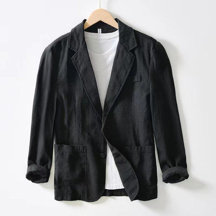 Blazer met reverskraag en opgerolde mouwen