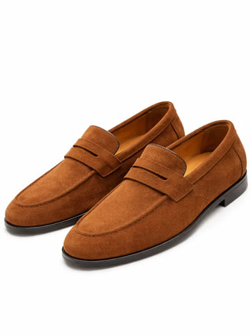 Loafers met moc toe