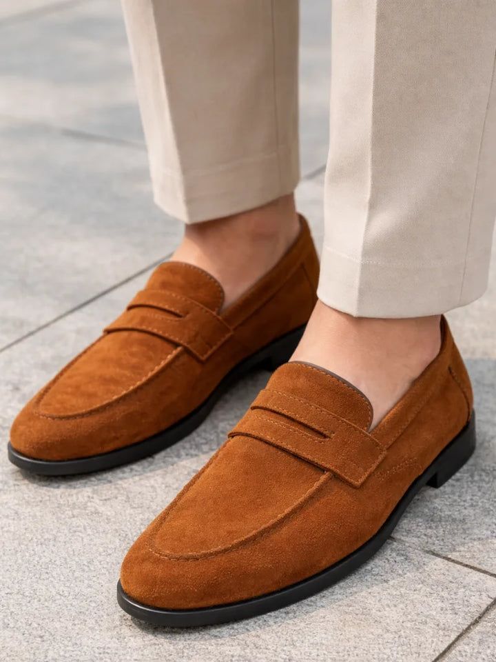 Loafers met moc toe