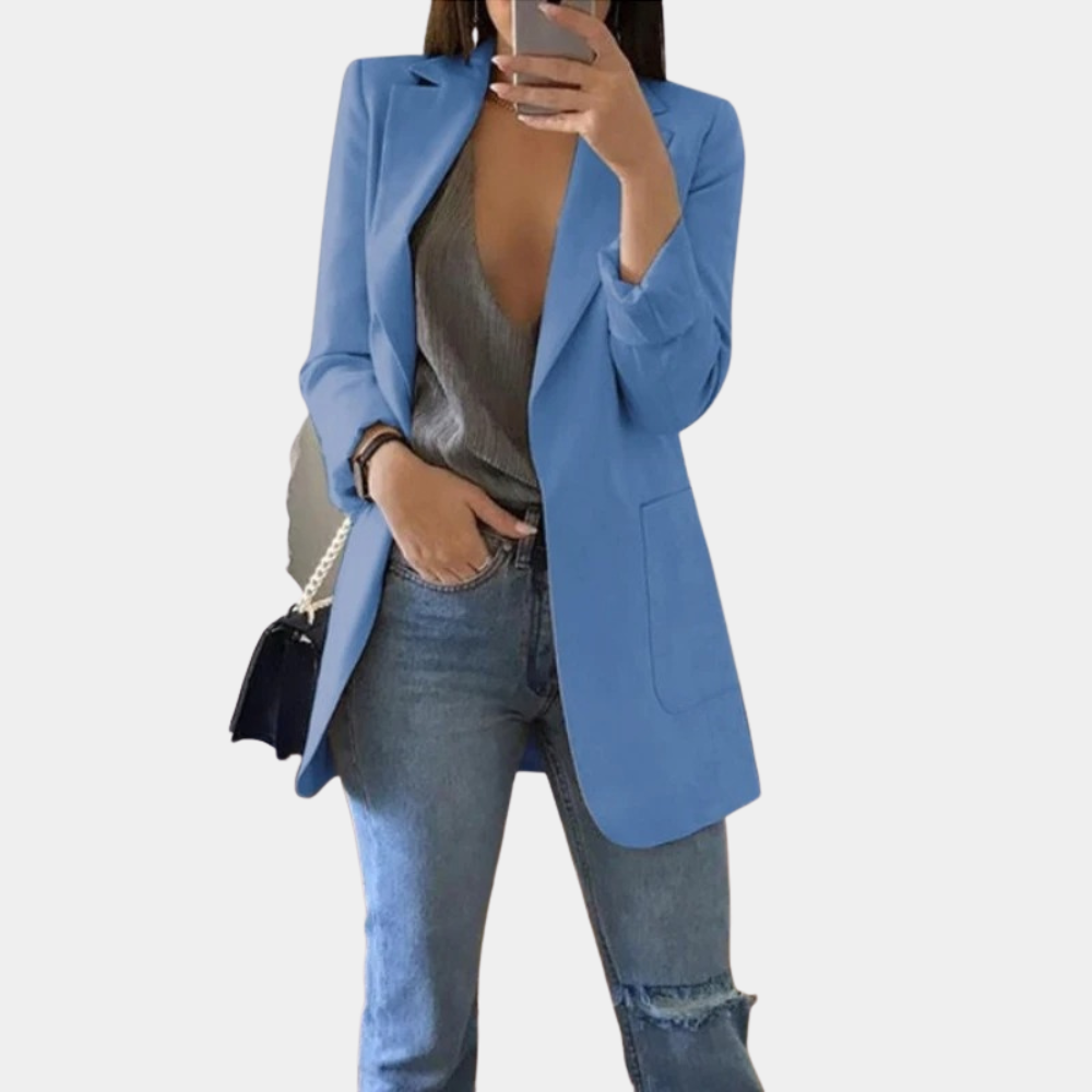 Lange blazer voor dames afbeelding 2