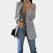 Lange blazer voor dames afbeelding 3