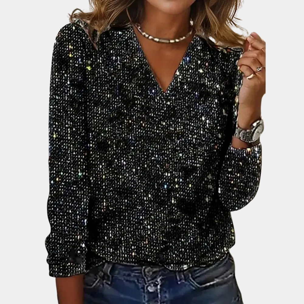 Priscilla - Glitter top voor dames afbeelding 1