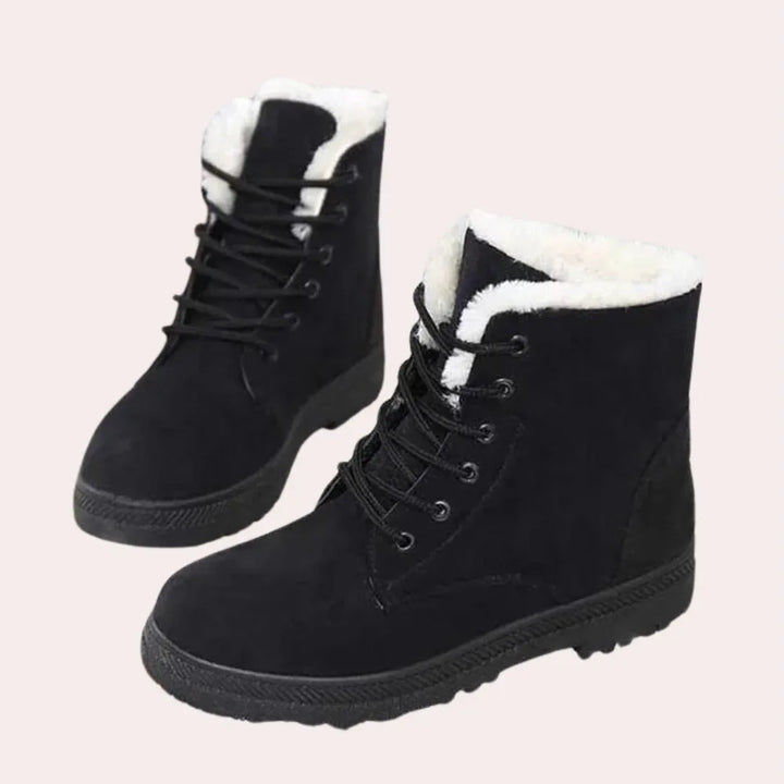 Veterboots met fluffy voering