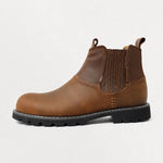 Veterschoenen boots met elastische zijpanelen