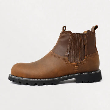 Veterschoenen boots met elastische zijpanelen