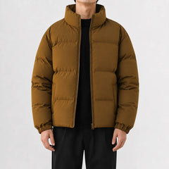 Puffer jacket met hoge kraag