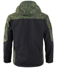 Parka met camouflage en verstelbare capuchon