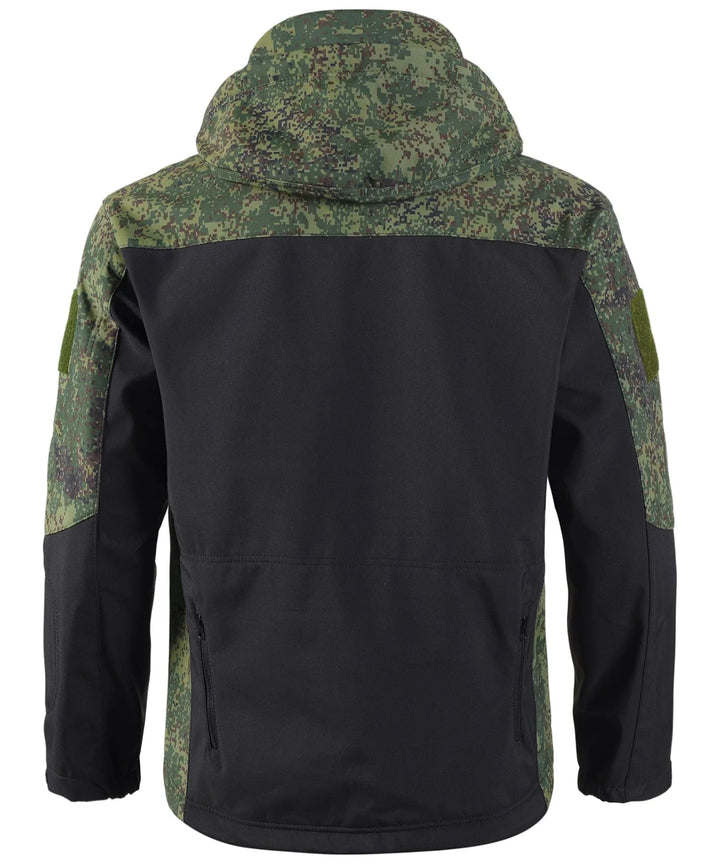 Parka met camouflage en verstelbare capuchon