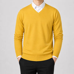 V-neck trui met lange mouwen