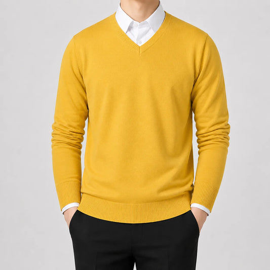 V-neck trui met lange mouwen