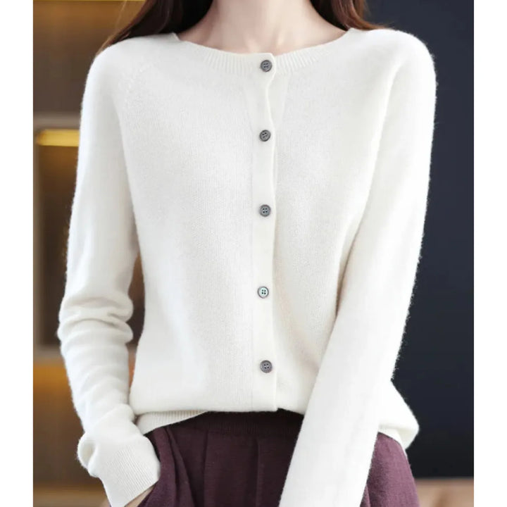 Cardigan met knoopsluiting en lange mouwen
