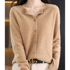 Cardigan met knoopsluiting en lange mouwen