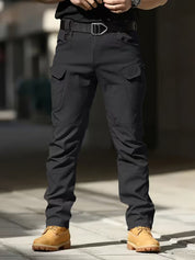 Cargo broek met rekbaar materiaal en meerdere zakken