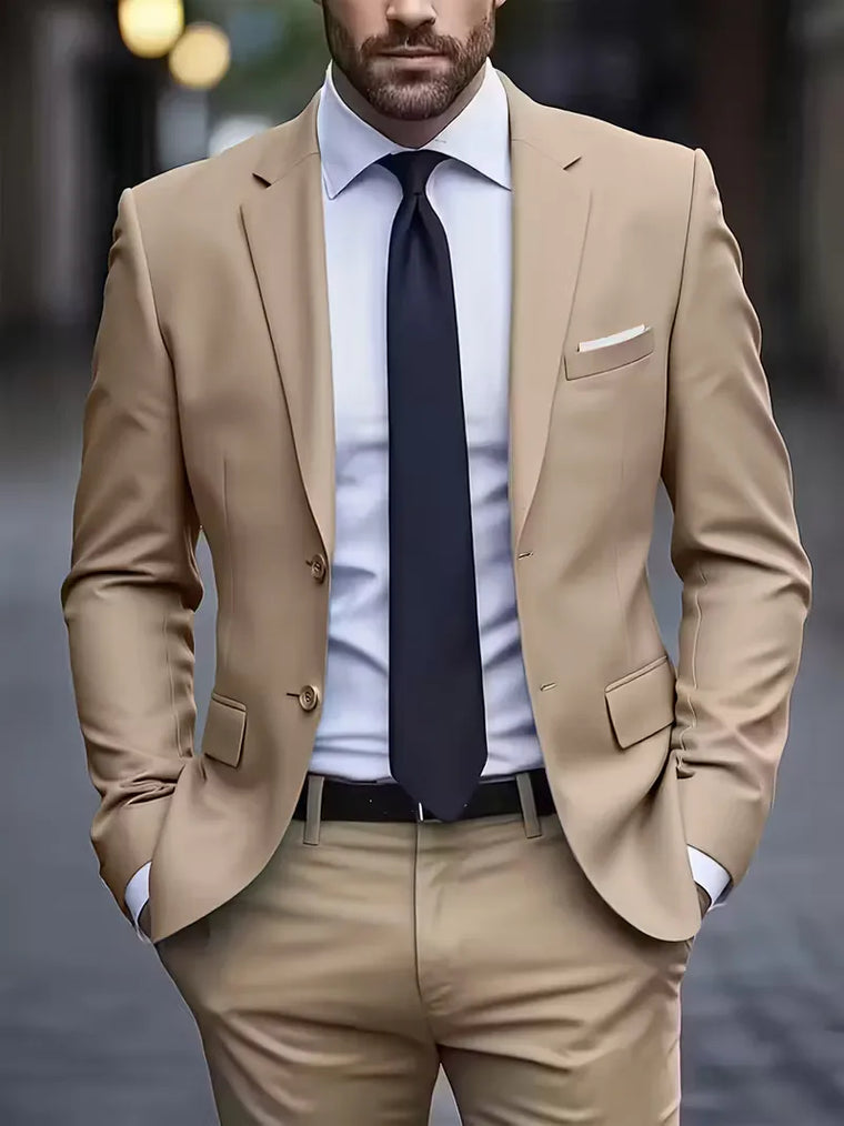 Casual blazer met dubbele knoopsluiting