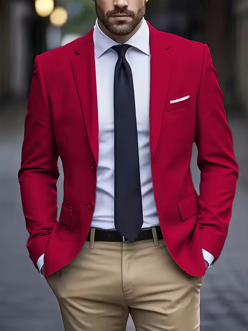Casual blazer met dubbele knoopsluiting