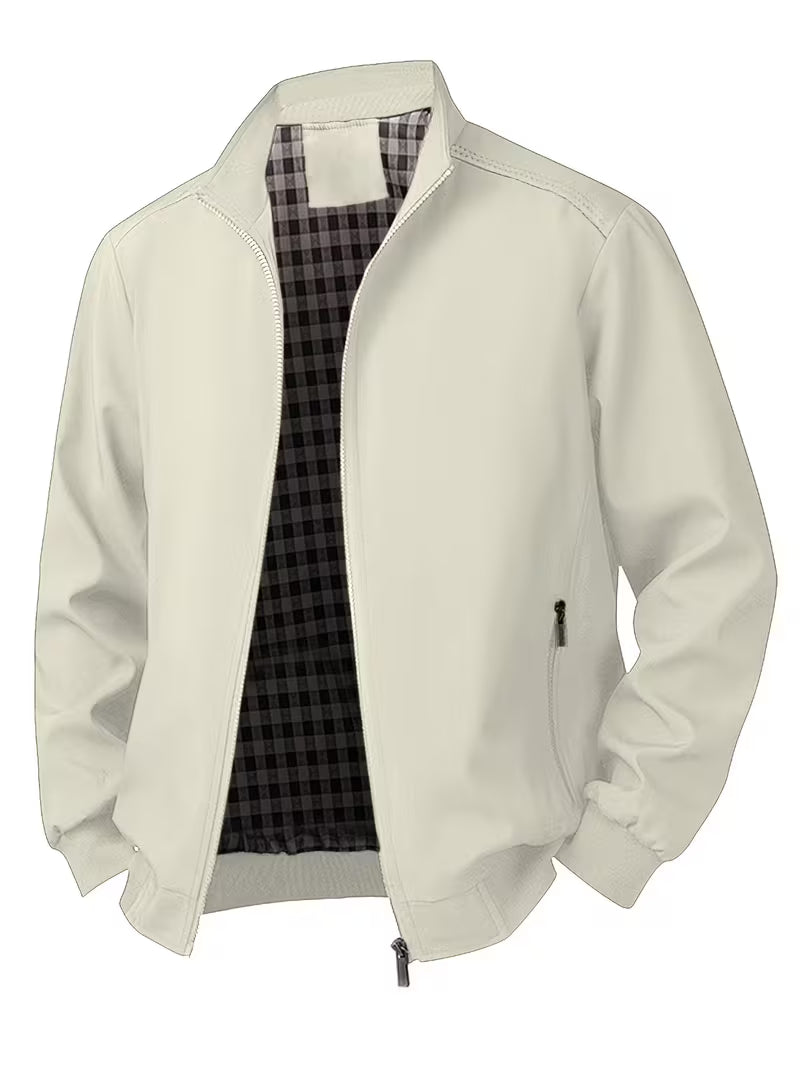 Casual bomberjack met rechtopstaande kraag