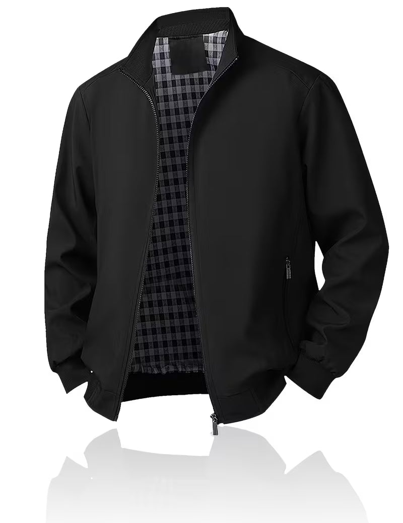 Casual bomberjack met rechtopstaande kraag