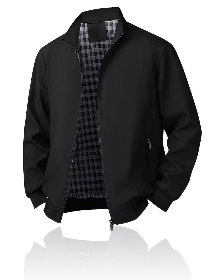 Casual bomberjack met rechtopstaande kraag