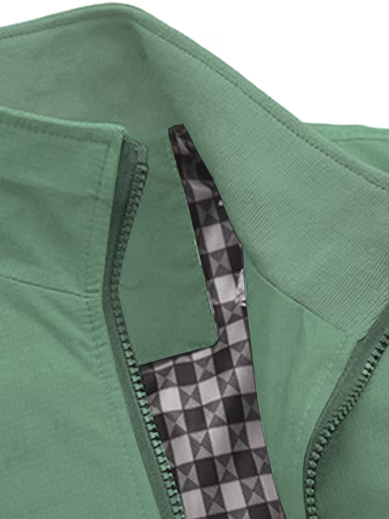 Casual bomberjack met rechtopstaande kraag