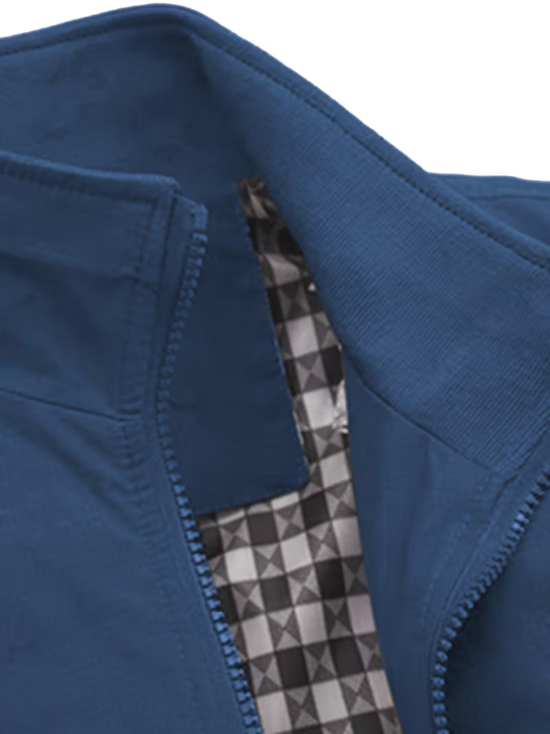 Casual bomberjack met rechtopstaande kraag