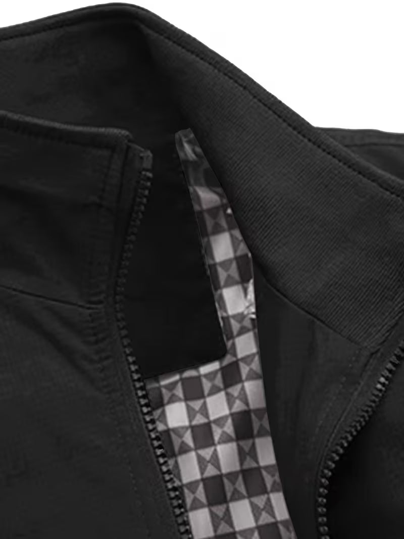 Casual bomberjack met rechtopstaande kraag