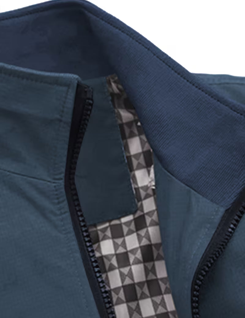 Casual bomberjack met rechtopstaande kraag