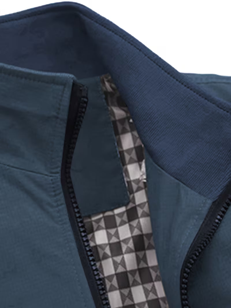 Casual bomberjack met rechtopstaande kraag