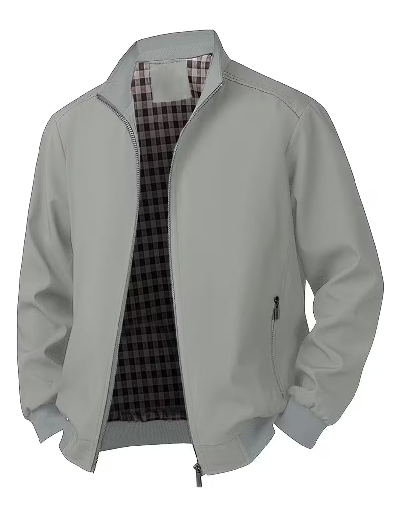 Casual bomberjack met rechtopstaande kraag