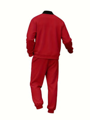 Casual jas heren met rits en ronde hals