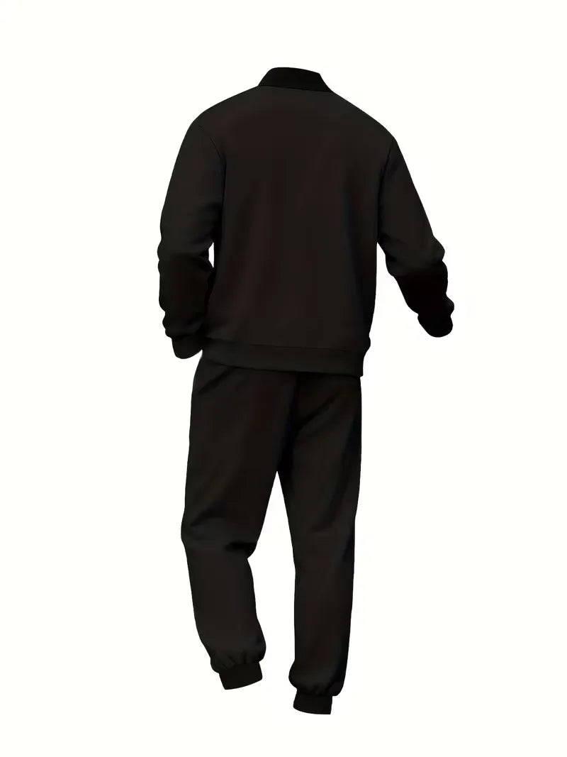 Casual jas heren met rits en ronde hals