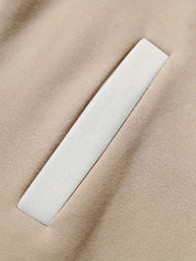 Casual jas met color-block ontwerp en baseball kraag