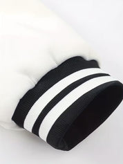 Casual jas met color-block ontwerp en baseball kraag